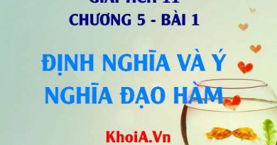 Đạo hàm: Định nghĩa, Ý nghĩa của Đạo hàm, Cách tính đạo hàm bằng định nghĩa - Giải tích 11 bài 1 C5
